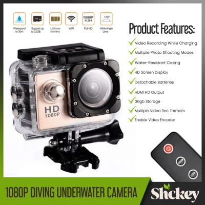 SHCKEY Waterproof Sports DV Extreme Sports Cameras Action Camera Full HD 1080P Diving Underwater 30m (1)