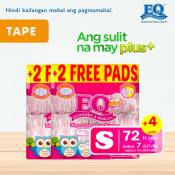 EQ Plus Big Pack Small  - 38 pcs x 2 packs  - Tape Diapers