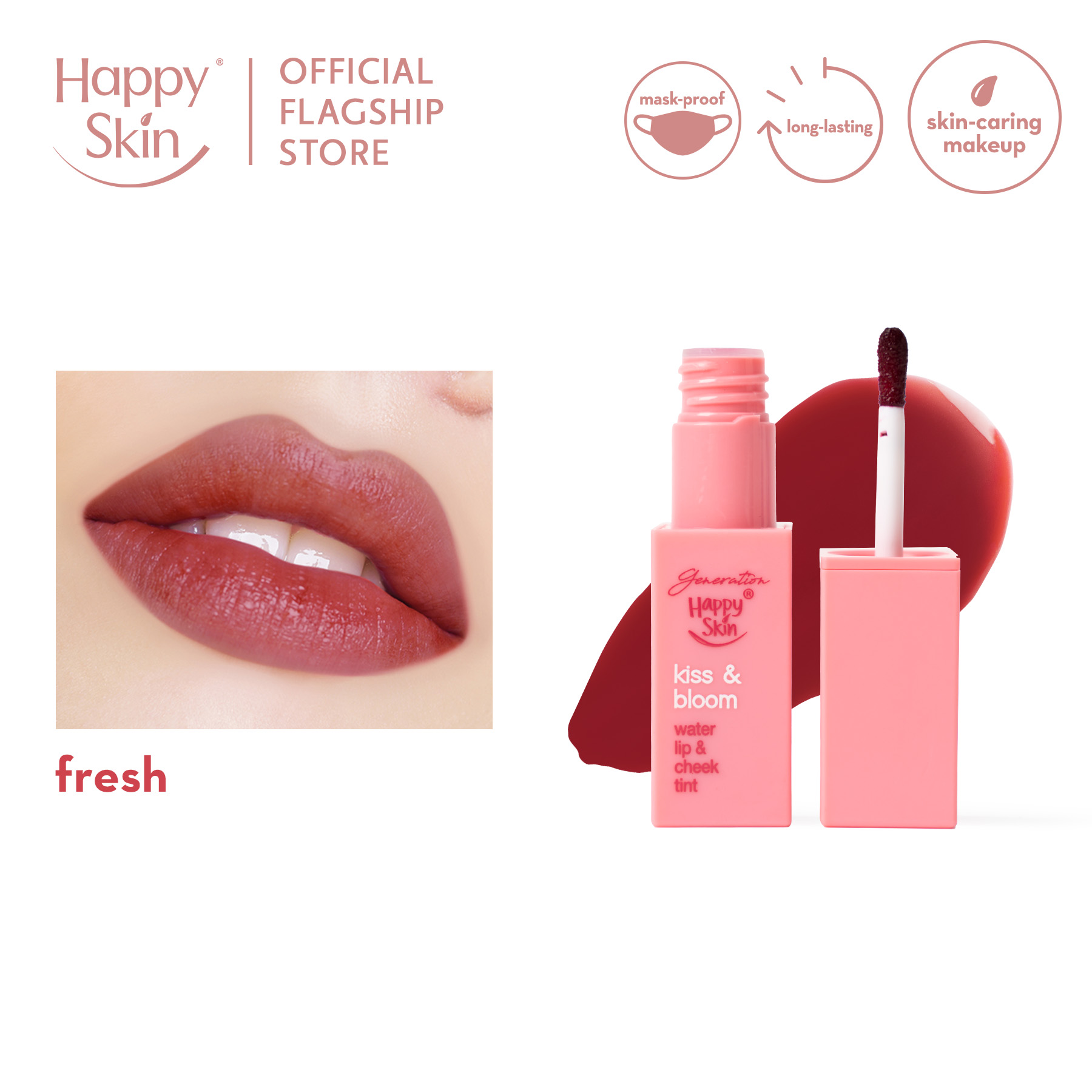 Discount on Happy Skin  shoes - SKU: Generation Happy Skin Kiss & Bloom Water Lip & Cheek Tint in Fresh