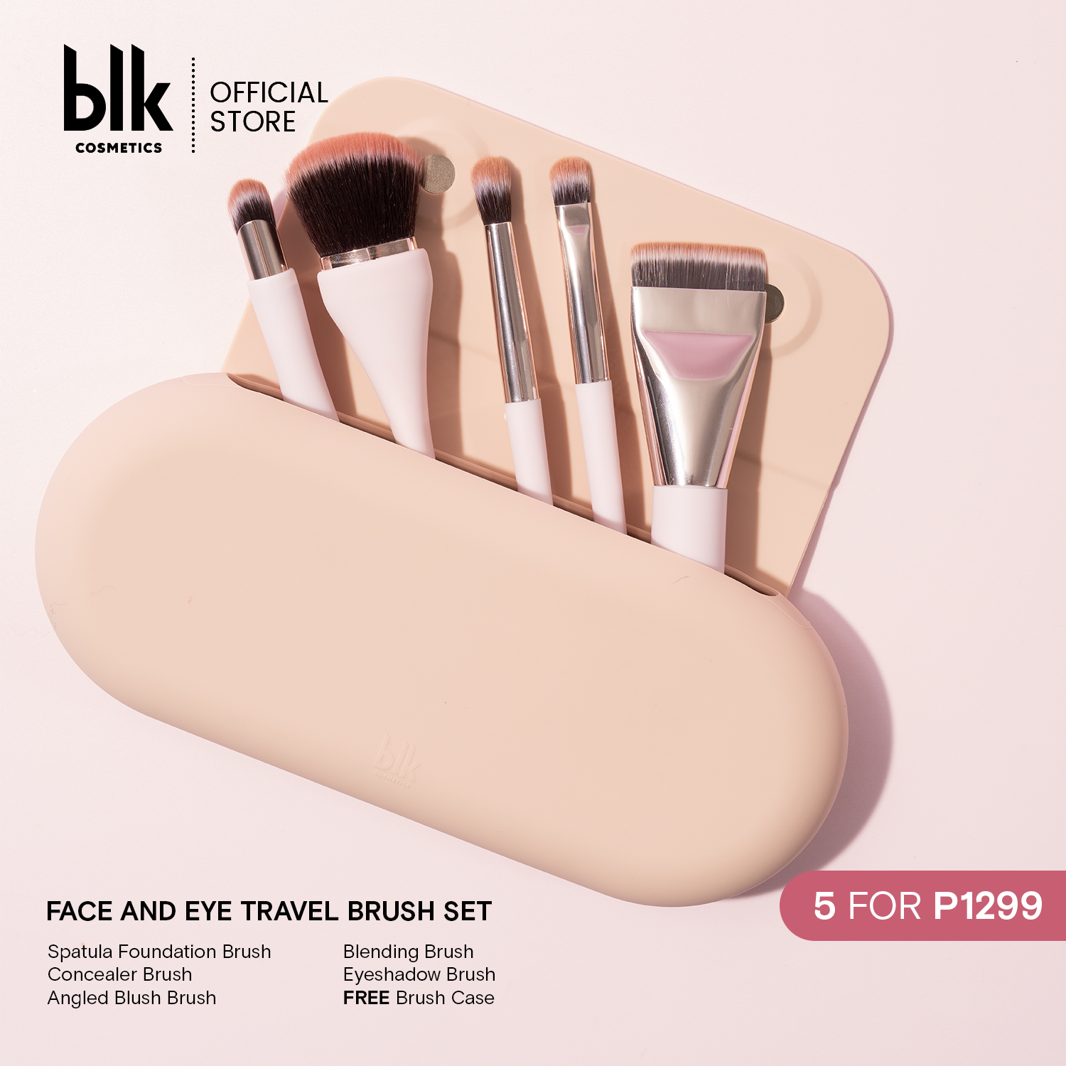 Discount on BLK Cosmetics  shoes - SKU: blk cosmetics face and eye travel brush set