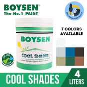 Boysen Cool Shades Roof Paint 4 Liters Heat Reflecting Roof Paint 7 Colors Available