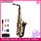 Gold Lacquered Eb Alto Saxophone with Carry Case and Accessories