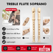 Adjustable ABS Treble Flute Recorder by RIXTON