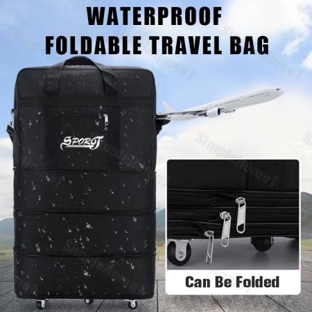 Folding Travel Bag - Universal Wheel, Water Proof, Foldable