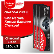 Colgate Naturals Charcoal Clean 120g Toothpaste Pack of 3