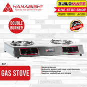 HANABISHI Gas Stove Double Burner G-7 •BUILDMATE•