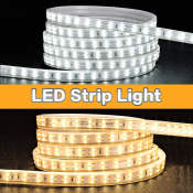 Warm/White Waterproof LED Strip Lights for Indoor/Outdoor Decor