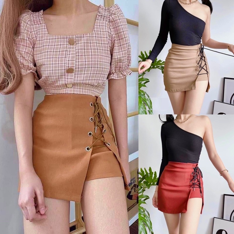 SS Giselle Bodysuit Short Sleeve Tops Round Neck Sexy Korean Fashion