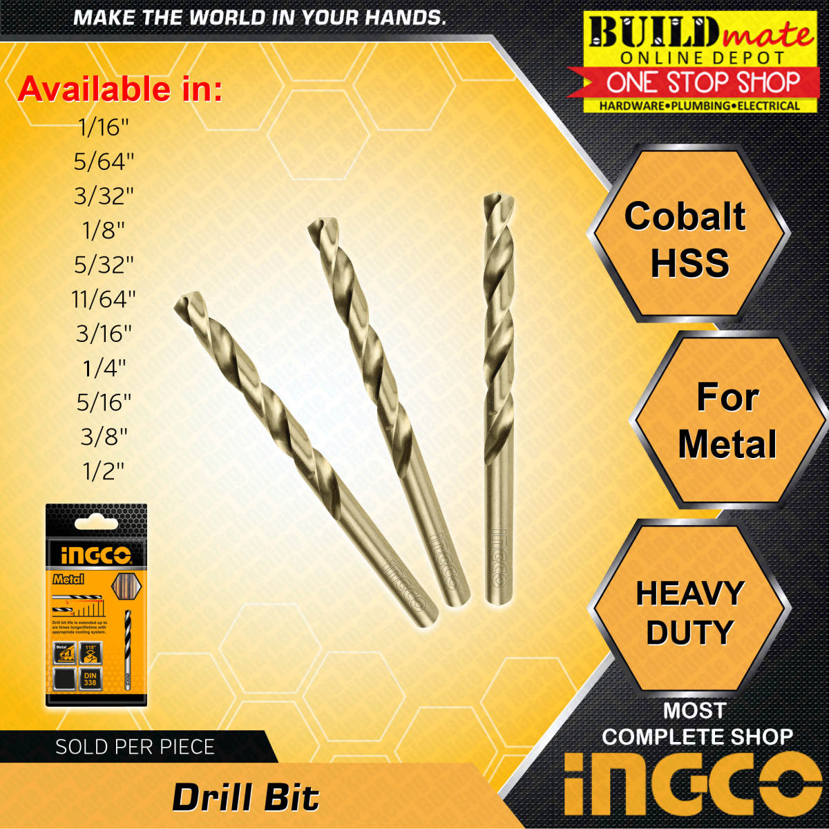 Presyo ng NICHOLSON Masonry Drill Bit SOLD PER PIECE •BUILDMATE• Price in the Philippines and