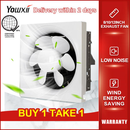 YOWXII🔥 Wall-Mounted Exhaust Fan, Powerful for Home and Office