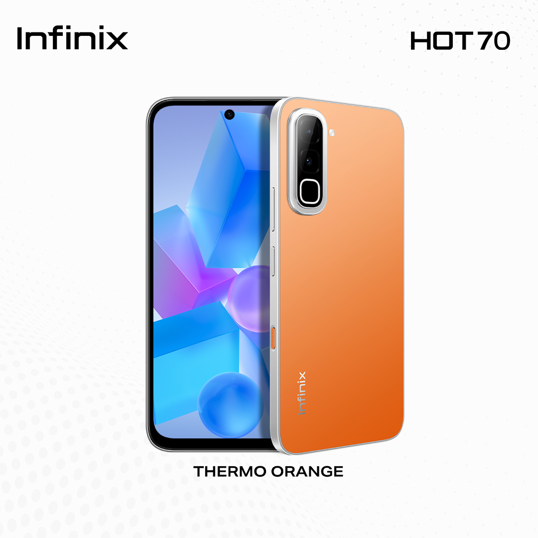「NEW Arrival」- Infinix HOT 70, (up to 12GB [4GB + 256GB] Dynamic Shine Design with Baby-Smooth Finish / 45W+ 6000 mAh Battery + Lighting Fast Charge / Dust, Water & Drop Proof IP65 SG5G Certified (1 year local warranty) Smart Phone - Image 2