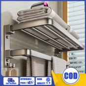 Double Towel Rack with Two Bars - 40-60cm