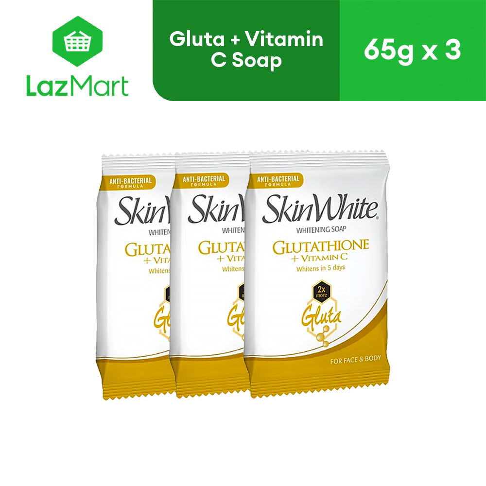 SkinWhite Whitening Gluta + Vitamin C Soap 90g Pack of 2 | Lazada PH