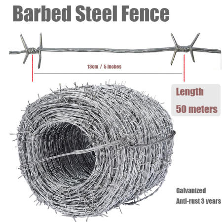 Rust-Resistant Steel Barbed Fence for Ultimate Security
