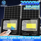 KKSKY 20000W Solar Outdoor Light with Remote - Buy 1 Get 1