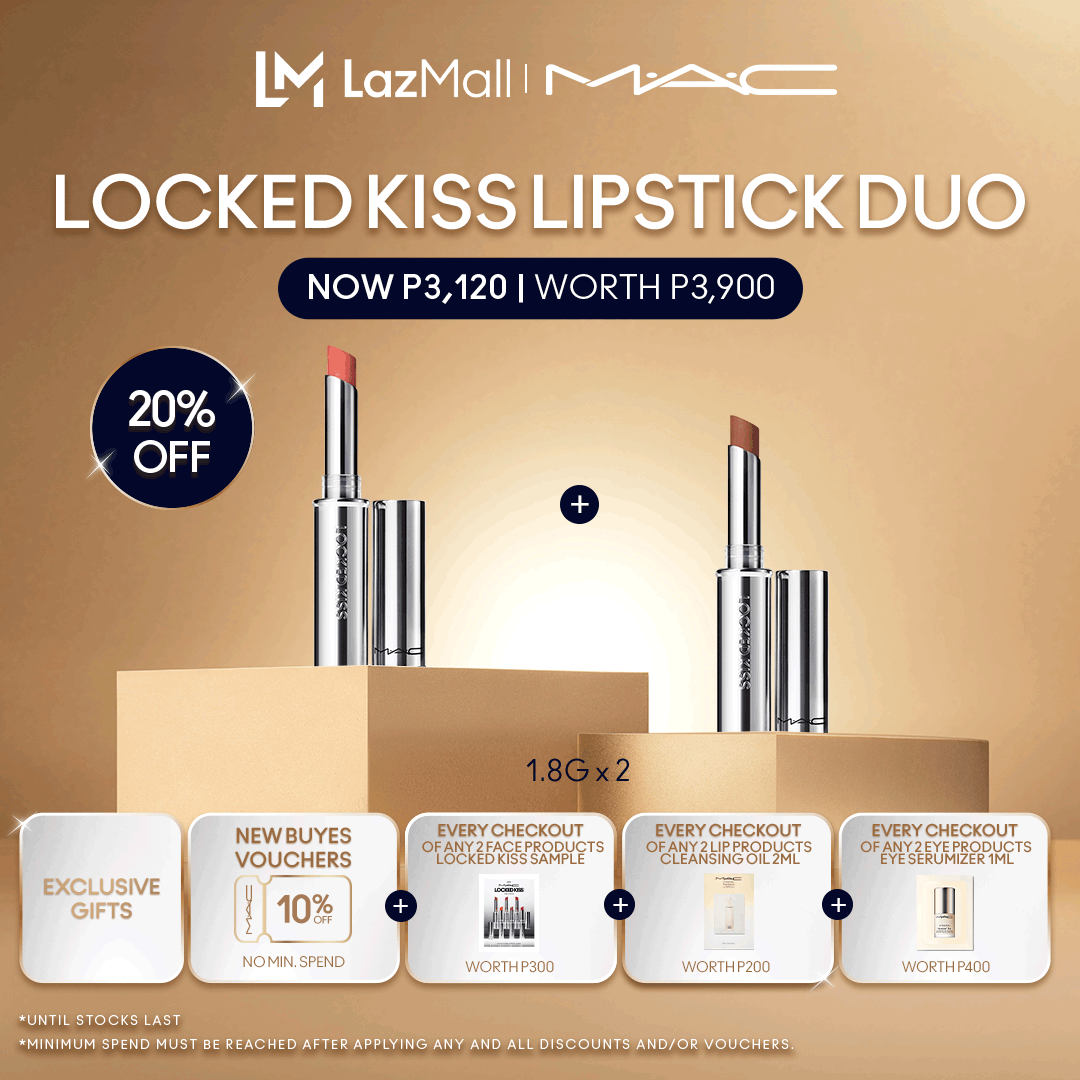 Discount on M·A·C  shoes - SKU: 【20% OFF】MAC Locked Kiss 24hr Lipstick 1.8g X 2