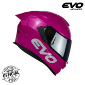EVO GT-PRO Magenta Dual Visor Full Face Helmet (with Free Lens)