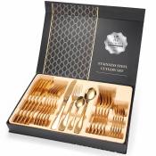 Luxury Gold Cutlery Set for Weddings and Banquets