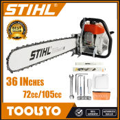 New Gasoline saw 070 Original 36 inches 72cc/105cc Portable High Power saw for felling wood only