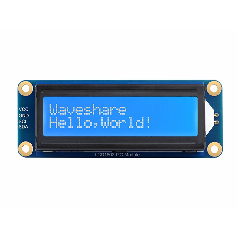 Waveshare LCD1602 I2C LCD Screen 32-Character LCD Screen Compatible with  /5V for Raspberry/Pi Pico/Jetson Nano 