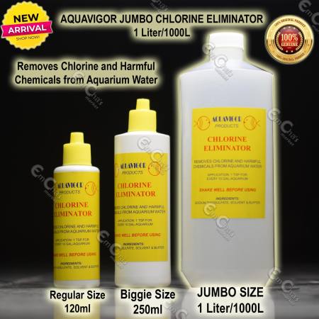 AquaVigor Jumbo 1L Chlorine Eliminator and Remover