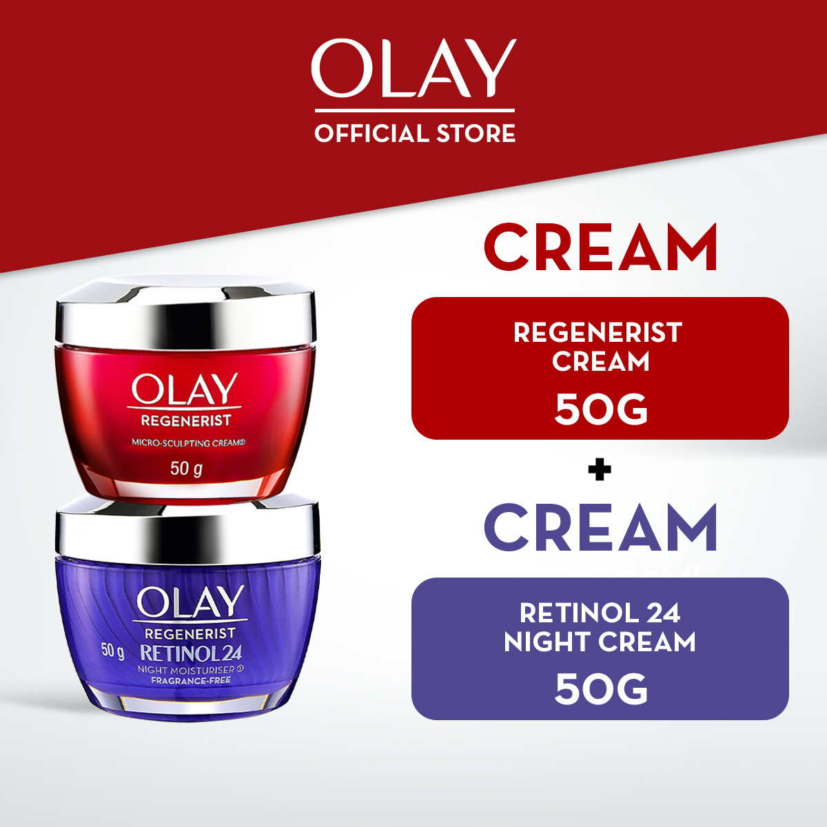 Olay Regenerist Niacinamide & Retinol Anti-Aging Cream Duo