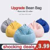 Lazy Couch Bean Bag Single Fabric Sofa - Leisure Furniture