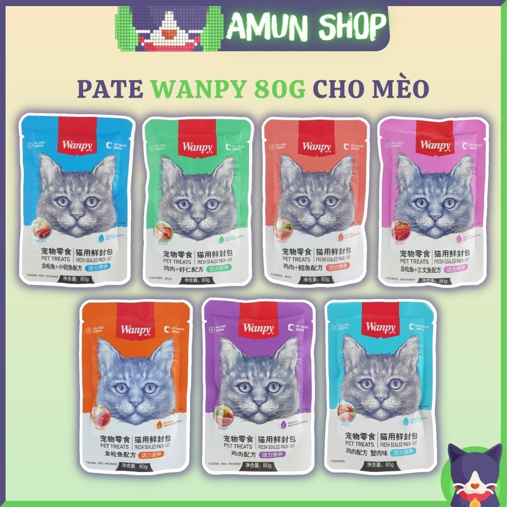 Pate Wanpy thức ăn ướt cho mèo pate mèo gói 80g