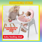 Adjustable Baby High Chair with Detachable Tray - 