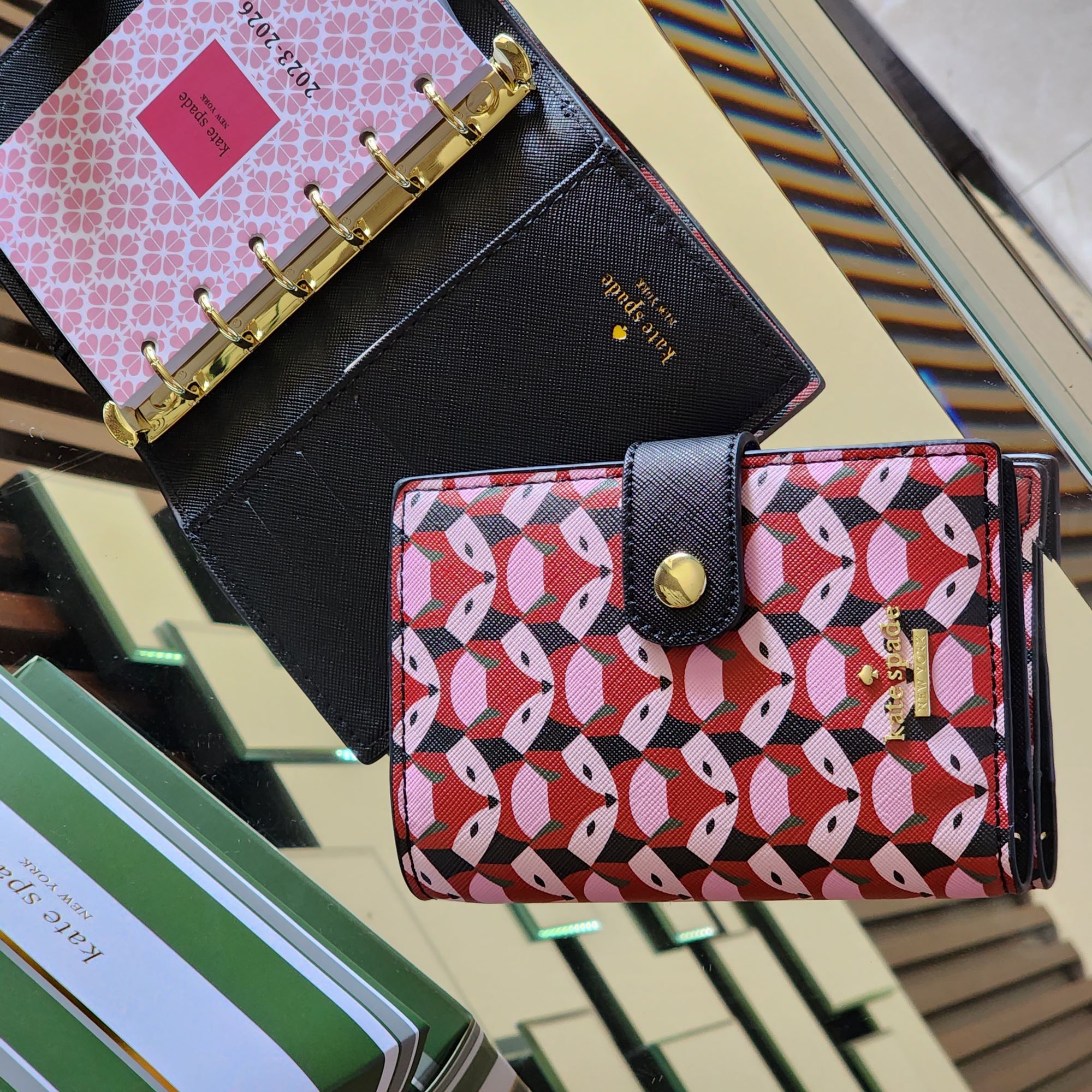 Kate spade binder wallet hot sale