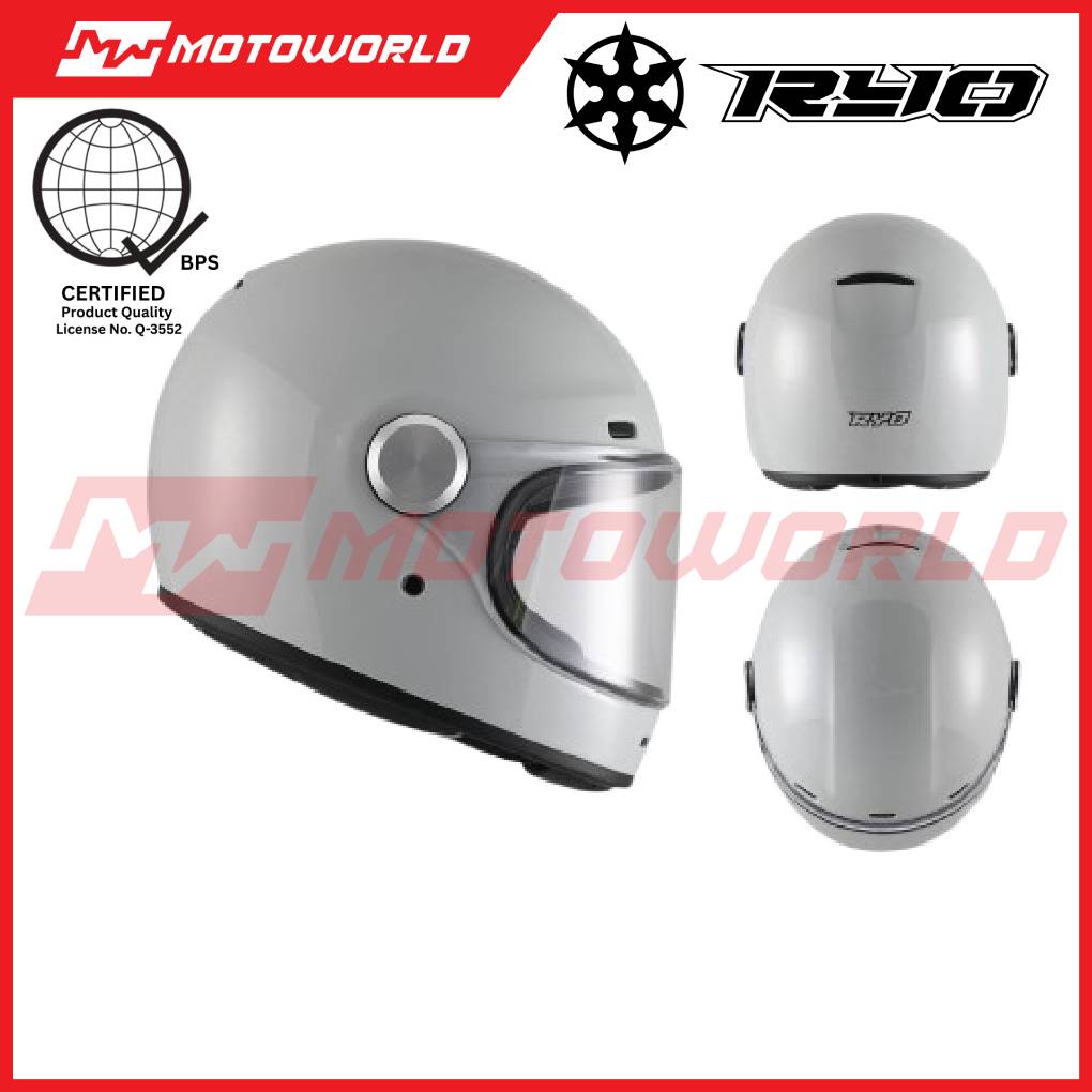 RYO RO-5V MOTORCYCLE OPEN FACE HELMET Matte Black Motorcycle