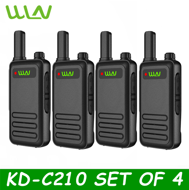 WLN KD-C210 KD-C1 Upgraded UHF 400-470MHz Two Way Walkie Talkie Radio with One- Click Code Breaking 2W-SET OF 4 Presyo 1,596 Piso*Libreng Shipping
