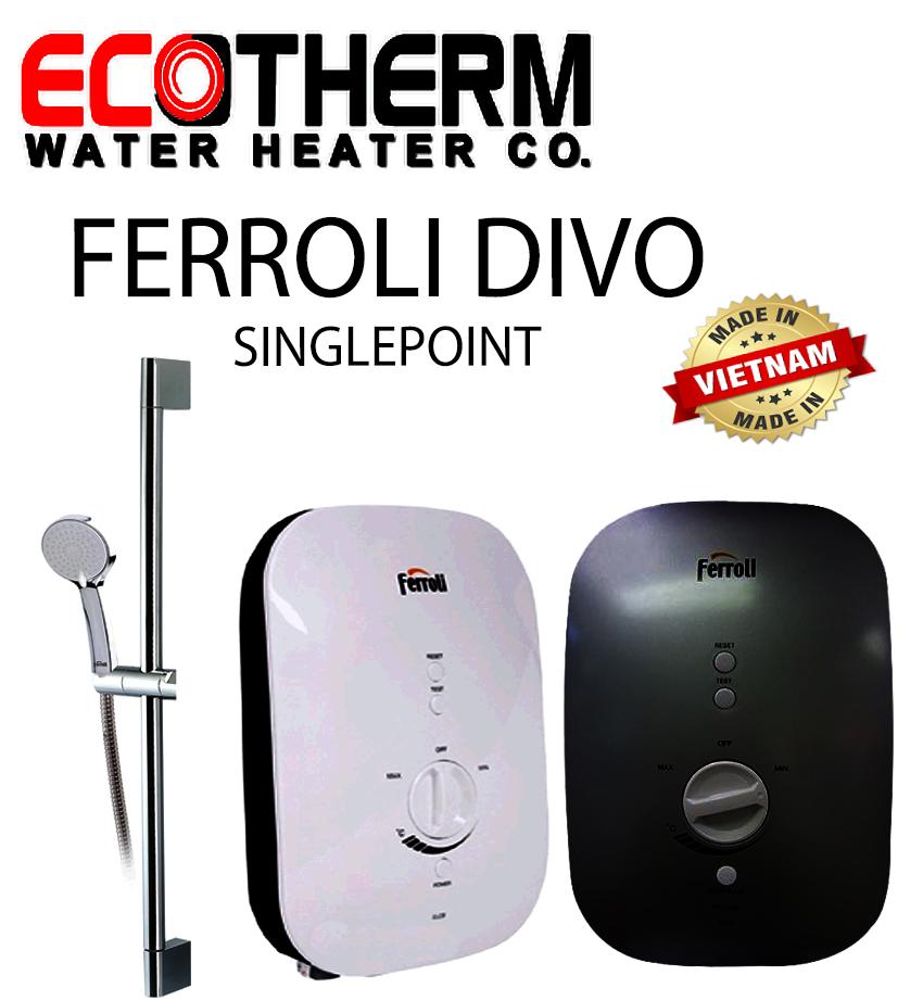 Ferroli Rita - Singlepoint Water Heater/Shower Heater (4.5kW) Ecotherm |  Lazada PH