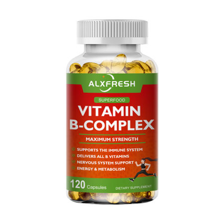 Alxfresh B-Complex Vitamin Supplements for Relieve Stress Improve Immunity System