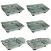 Stainless Steel Square Food Tray Set with Cover 