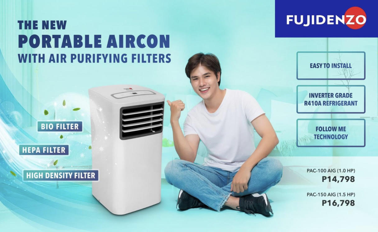 Fujidenzo 1HP Inverter Grade Portable Aircon with Air Purifying Filters PAC 100AIG 9000 Btu Portable Ac 110V Energy Efficient Aircon Lazada Lazada PH