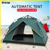 Outdoor Waterproof 2/3 Person Automatic Camping Tent - UV Resistant