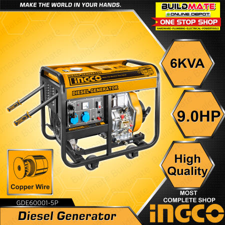 INGCO 6KVA Diesel Generator 6000W - BUILDMATE