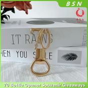 BSN* Souvenir Giveaways 70th Birthday Baptismal Anniversary Bottle Opener