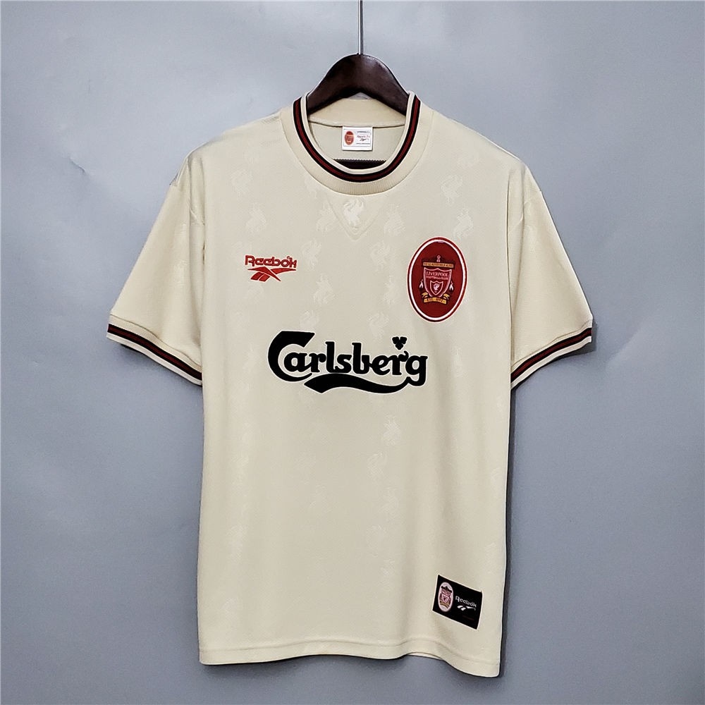 The hottest jersey Retro 1996 1997 Liverpool Away Football Jersey ...