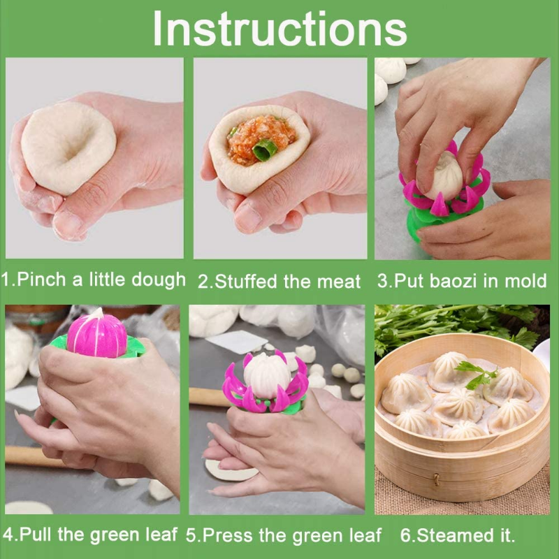BUN MOLD KITCHEN Tools DIY Steamed Stuffed Pastry Pie Dumpling Maker