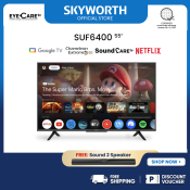 SKYWORTH 55SUF6400 55" 4K UHD Google TV with Dolby Audio