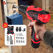 Mitsushi 12V Cordless Drill Driver with Li-ion Batteries and Accessories