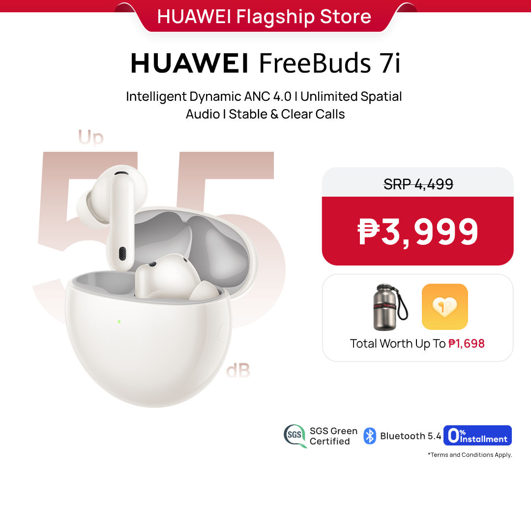 HUAWEI FreeBuds 7i Wireless Earbuds l Intelligent Active Noise Cancellation 4.0 l Unlimited Spatial Audio l Six Mics Clear Calls l Compatible with iOS and Android - Image 3