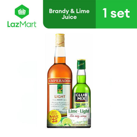 Emperador Light 1L with Club Mix Lime 350ml