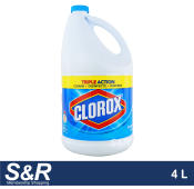 Clorox Triple Action Liquid Bleach Original 4L