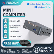 Mini PC Intel Celeron, Windows 10 Pro, 4K Triple Display