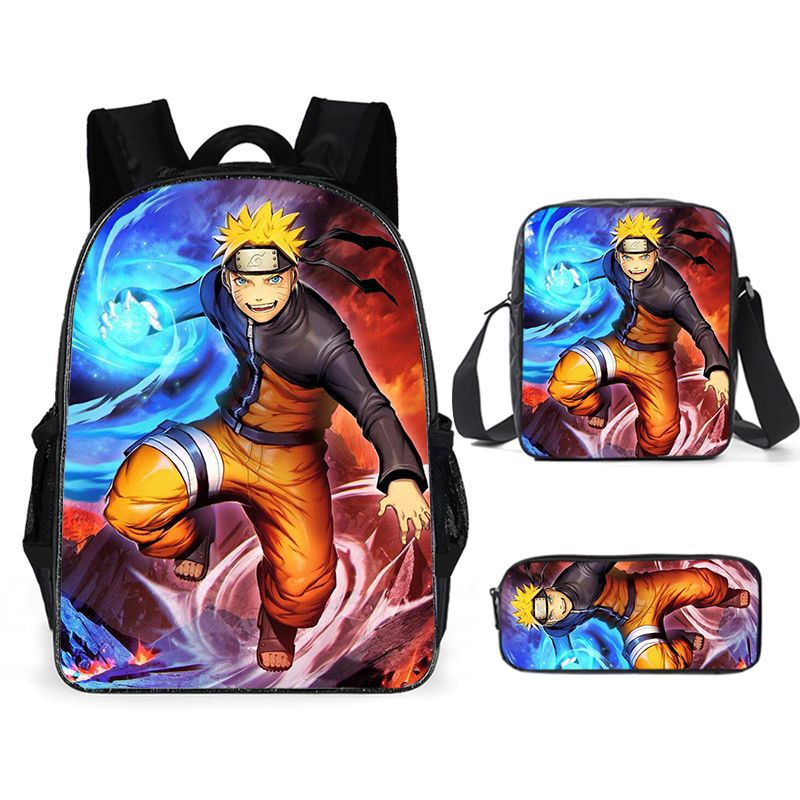 Bzdaisy Naruto Backpack - Cute, Stylish, Double Side Pockets, Large  Capacity, Perfect for Leisure Travel Unisex for kids Teen 
