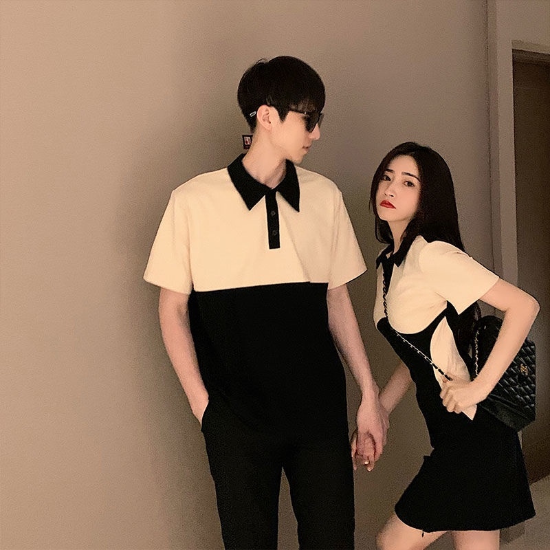 Cute Lovers Matching Dress Alibhw French Couple Wear 2024 Summer