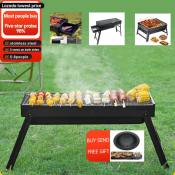 Portable Foldable Charcoal BBQ Grill - Large Size